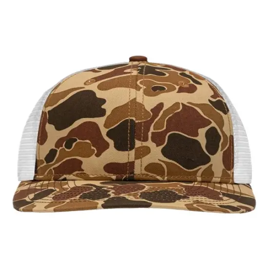 Sportsman&reg; Lo Pro Mesh Back Trucker Cap Breathable Classic Fit Chino Duck Camo/ W {1}