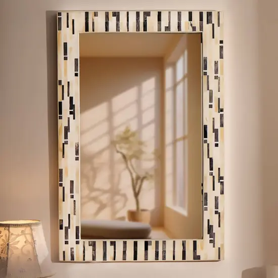 Decorative Wall Mirror with Frame &ndash; Stylish Home & Bathroom Accent Mirror {2}