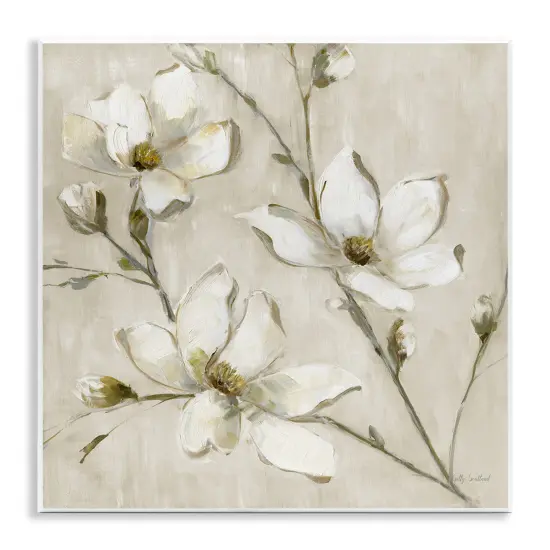 Stupell Industries Neutral Dogwood Branches Wall Plaque Design by Sally Swatland {1}