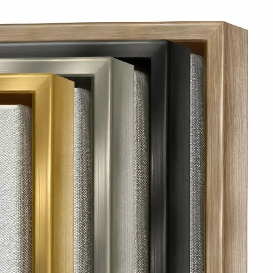 Stupell Industries Contemporary Nautilus Shell Framed Floater Canvas Wall Art Black Floater Frame {5}