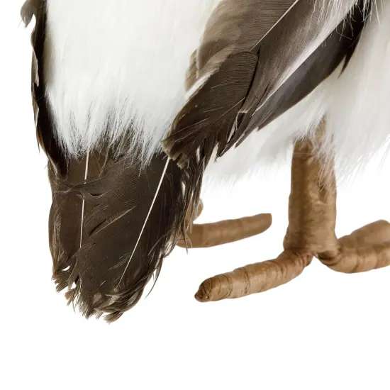 Northlight Standing Plush Winter Owl Christmas Figurine - 11.5" White {7}