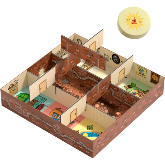HABA Inspector Mouse: The Great Escape - Detective Board Games for Family Night, Cooperative Memory Games for Ages 5+, Includes 3D Playing Board Multicolor {5}