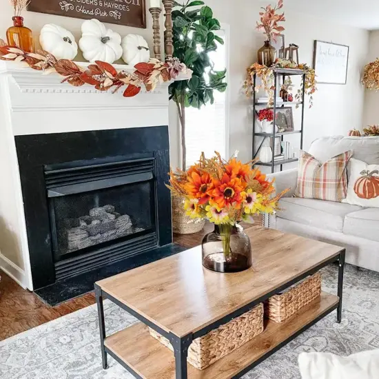 6 Bundles Artificial Fall Flowers {2}