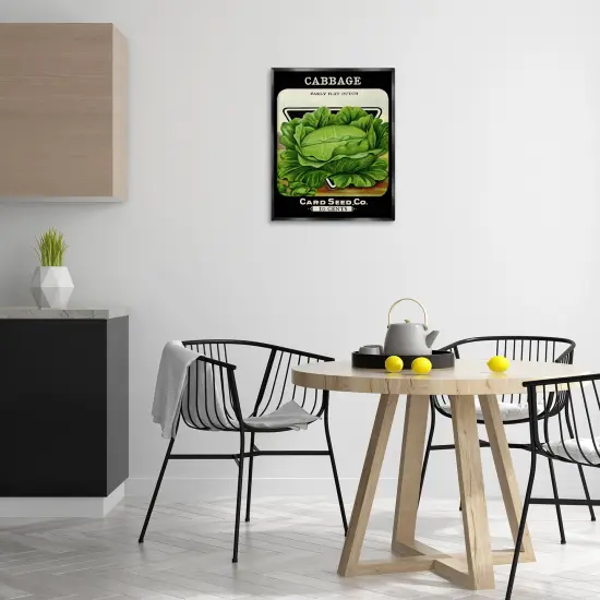 Stupell Industries Vintage Garden Cabbage Floating Frame Design by Lil' Rue {2}