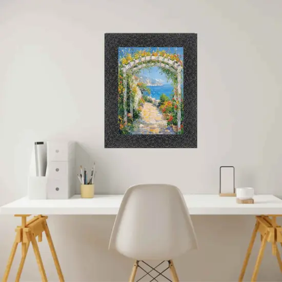 Modern Retro Glossy Black Glitter Picture Frame 20x40 frame {4}