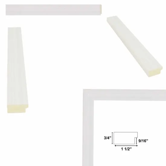 Modern White Wash Wood Grain Picture Frame 11x11 frame {4}