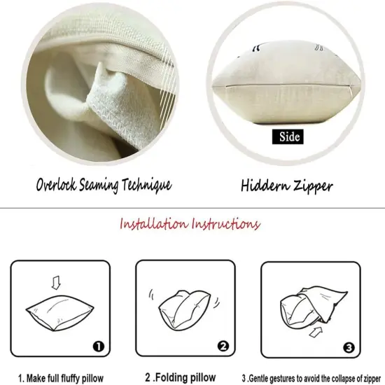 Yellow and White Buffalo Check Plaid Throw Pillow Cover Farmhouse Decorative Throw Pillow Case Indoor Outdoor Cushion Cover Pillowcase for Sofa 18 x 18 Inch Set of 2 {3}