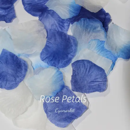 Blue Rose Petals 2000 PCS Fake Rose Petals for Wedding,Engagement, Proposal, Artificial Flower Petals for Valentine&rsquo;s Day, Romantic Night, Party, Flower Decorations {4}