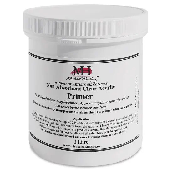 Michael Harding Non-Absorbent Acrylic Primer - Clear, 1 Liter, Jar {1}