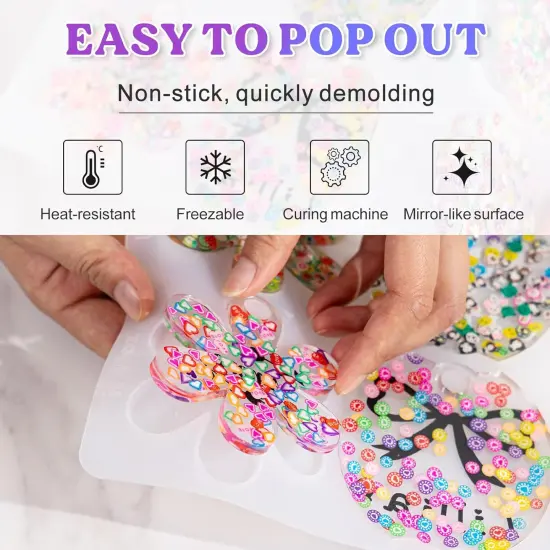 LET'S RESIN Name Plates Resin Molds, 16 Cavities 2Pcs Silicone Name Tag Resin Molds for Tumbler Cup Lid, Epoxy Resin Molds for Stanley Cups, Keychain, Resin Art {5}