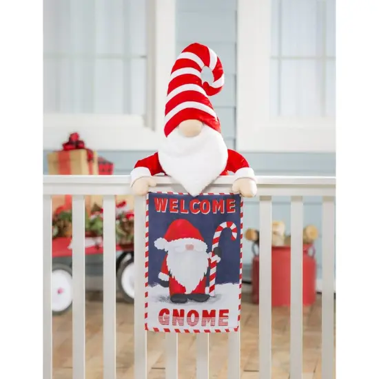 Santa Gnome Christmas Garden Flag 2 Sided Decorative {3}