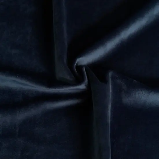 Giselle Plush Velvet Fabric Luxuriously Soft & Richly Textured 100% Polyester, 55" Wide Midnight {1}