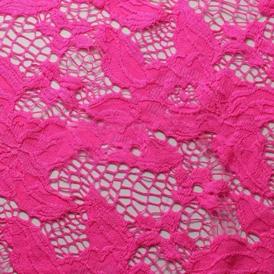 Blossom Lace Fabric 4-Way Stretch Nylon Spandex 58/60" Wide for Apparel & Accessories Black {3}