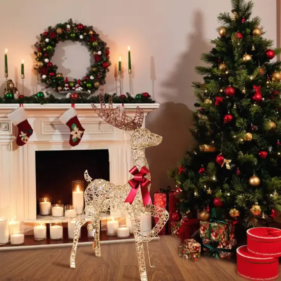 Warm White LED Reindeer Decoration, Indoor Outdoor Christmas Display {3}