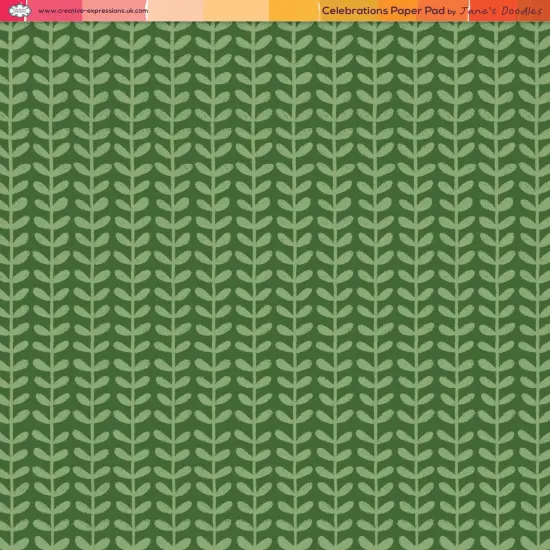 Creative Expressions Jane's Doodles Paper Pad 8"X8"-Celebrations {4}