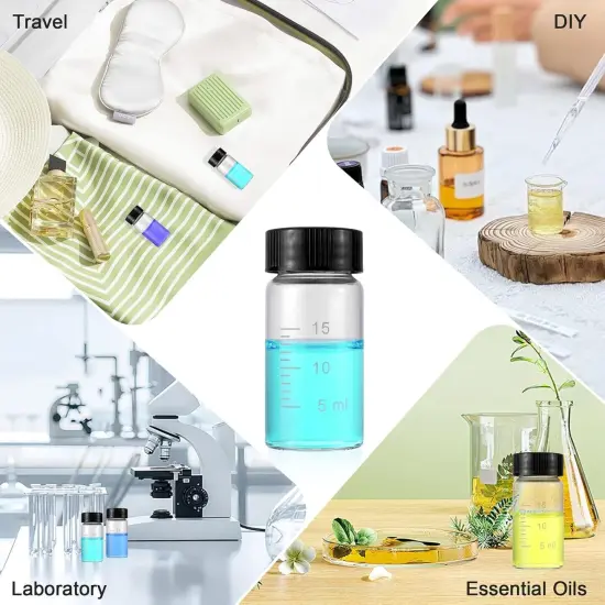 18 Pack 20ml Glass Sample Vial Bottles {5}