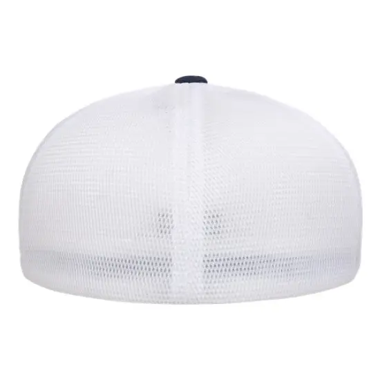 Flexfit&reg; Unipanel Trucker Cap Melange Navy/ White {2}