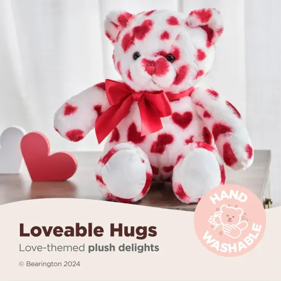 Bearington Lil' Cutie The Valentine's Plush, 14 Inch Teddy Bear Stuffed Animal, For Ages 3-14 White {3}