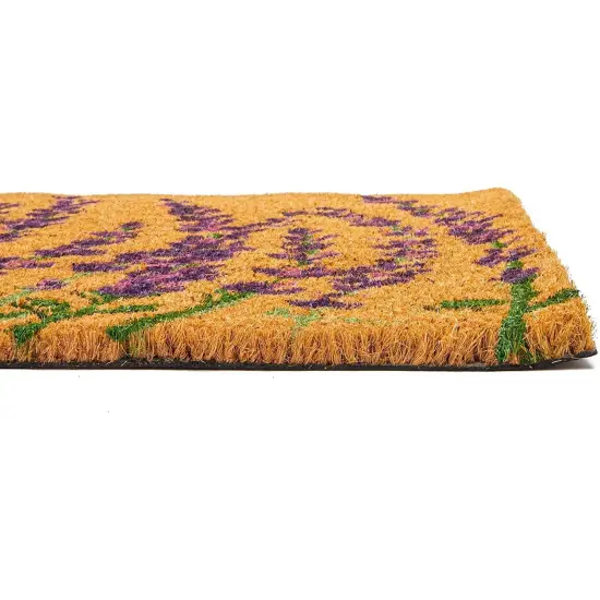 Juvale Lavender Door Mat – Welcome Mat for Front Door, Indoor, Outdoor, Entryway Welcome Rug for Patio, Porch – Coco Coir Doormat (17x30 inches) Brown {6}