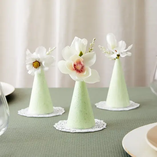 24 Pack Foam Cones for Crafts, DIY Art Projects, Handmade Gnomes, Trees, Holiday Decorations (2 x 4 In, White) {5}