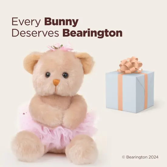 Bearington Collection Bella Plush Ballerina Teddy Bear Stuffed Animal, 6 Inch, For Ages 3-14 Brown {5}