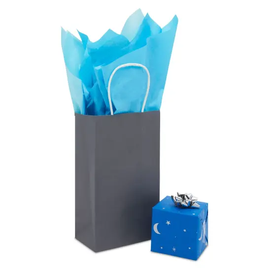 Moon and Stars Gift Wrap Tissue Paper for Bags, 3 Blue Colors (20x26 In, 60 Sheets) {7}