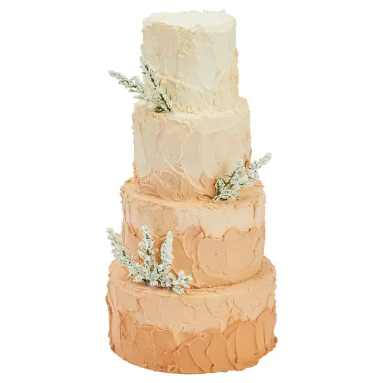 Juvale 4 Piece Round Foam Cake Dummy Set for Decorating, 12" Tall Fake Cake in Assorted Sizes for Birthday, Wedding Display (3, 4, 5, and 6 in) White {6}