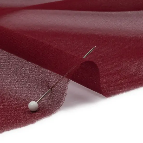 1 Yard Port Silk Chiffon Lightweight Premium Fabric Perfect for Overlays, 44 Inches Wide {2}