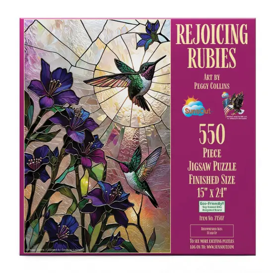 Sunsout Rejoicing Rubies 550 pc Jigsaw Puzzle 71507 {4}