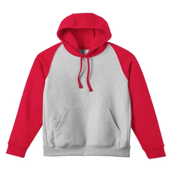 Team 365&reg; Heavyweight Hooded Sweatshirt ATH HTHR/ SP RED {1}