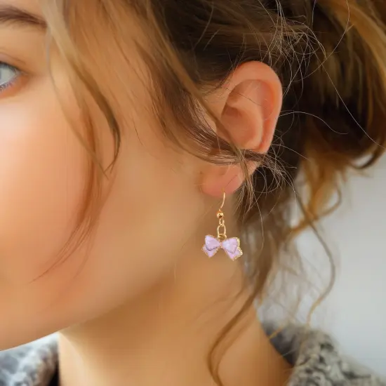 Wrapables Nature Charms for Jewelry Making Enamel Pendants, (Set of 20), Pink Bow {3}