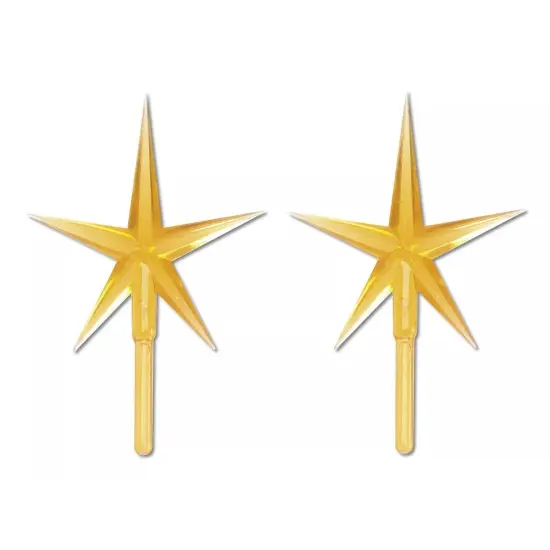 Kitcheniva Gold Stars For Ceramic Christmas Tree Decorations 2 Pcs {1}