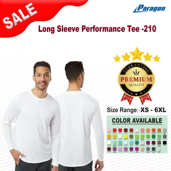 Paragon&reg; Long Sleeve Performance Tee Brick {2}