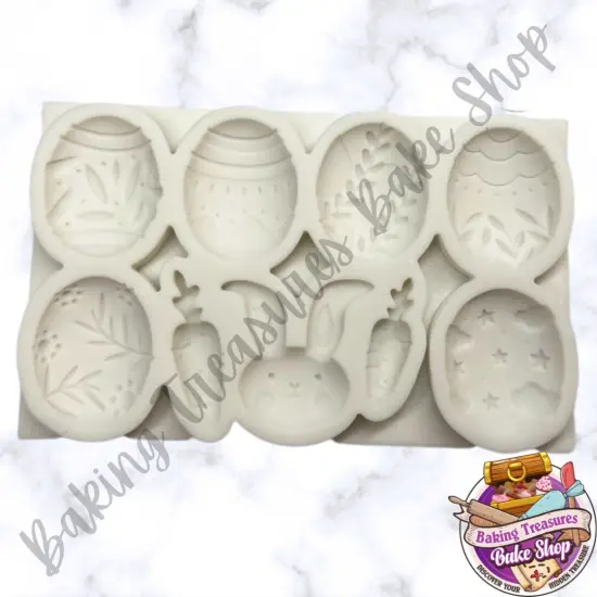Easter Egg & Bunny Silicone Mold {3}