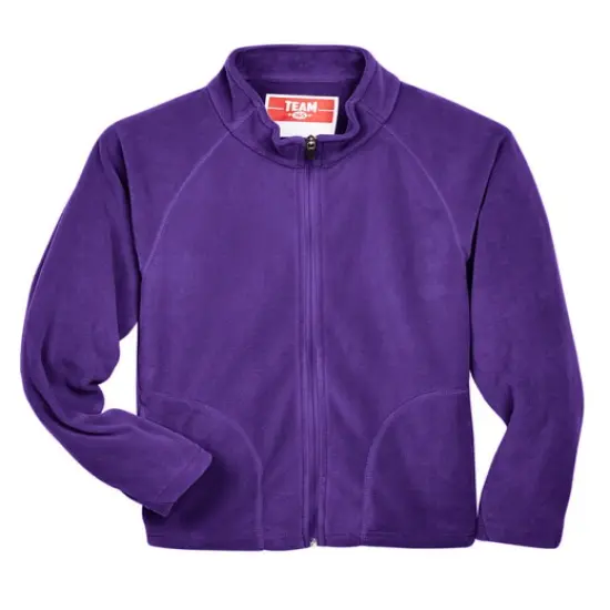 Team 365&reg; Youth Campus Microfleece Jacket SPORT PURPLE {1}