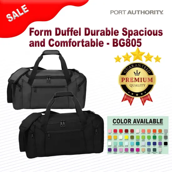 Port Authority® Form Duffel Durable, Spacious, and Comfortable Black {2}