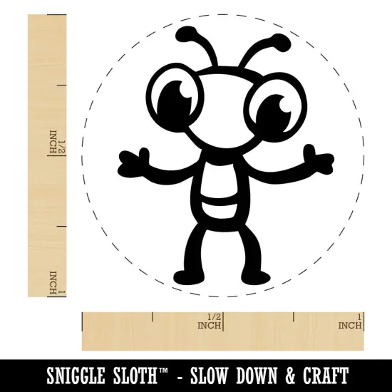 Cute Cartoon Bug Insect Ant Self-Inking Rubber Stamp Crafting Planners Pink {1}