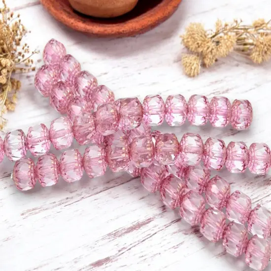 *12* 10mm Golden Bronze Washed Crystal Fire Polished Cathedral Beads {3}