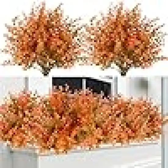 Artificial Eucalyptus Fall Plant Fake Bushes Boxwood Shrubs Outdoor {1}