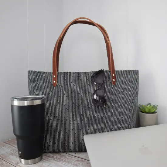 Crosscut Sewing Co.&reg; Market Tote Bag Sewing Project Kit for Beginners with Fabric, Instructions and Video Line up {4}