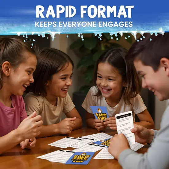 Rapid Fire Conversation Cards Game for Kids I 95 Cards {3}