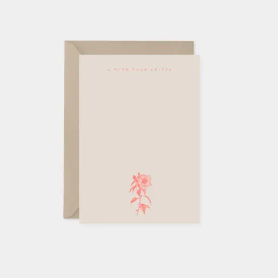 Hibiscus Botanical Note Cards II {1}