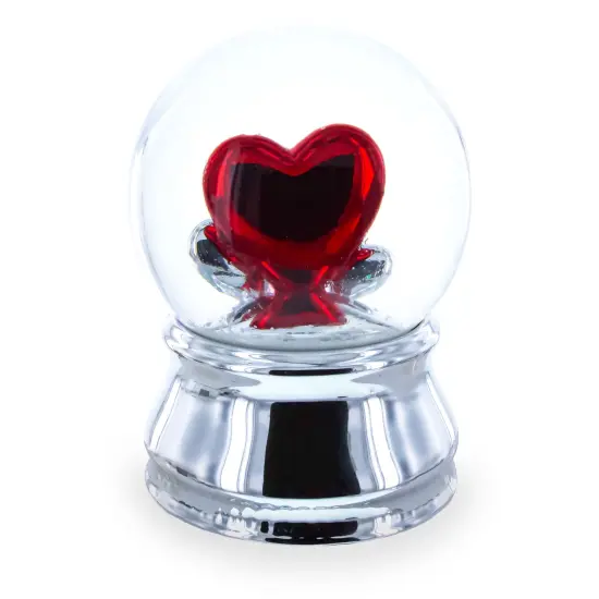 Romantic Red Heart in Love Glass Musical Water Snow Globe {6}