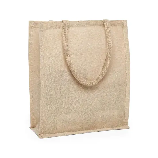Practical Natural Jute Bag 11 3/4" x 4 3/4" x 13 7/8" {2}