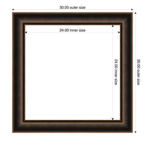 Villa Oil Rubbed Bronze Framed Dry Erase Magnetic Board {4}
