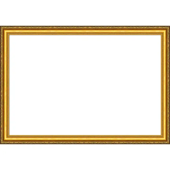 Colonial Embossed Gold Framed Dry Erase Magnetic Board {1}