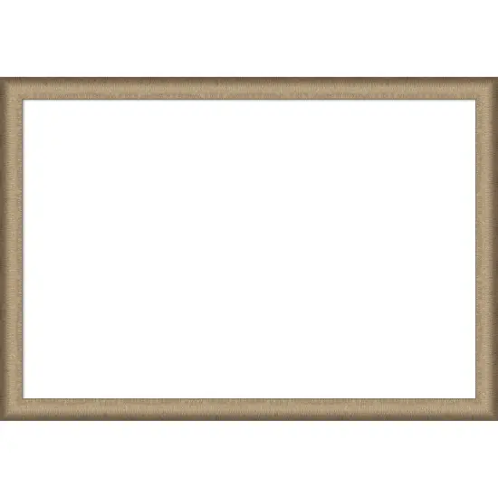 Elegant Brushed Narrow Framed Dry Erase Magnetic Board Pewter {7}