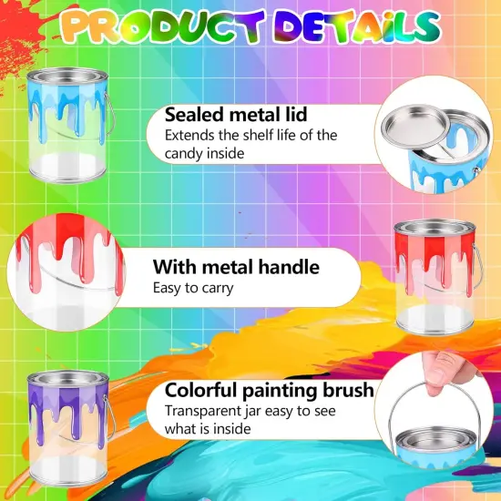 24 Pcs Art Paint Empty Paint Cans {2}