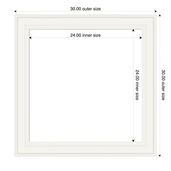 Ridge Framed Dry Erase Magnetic Board White {4}