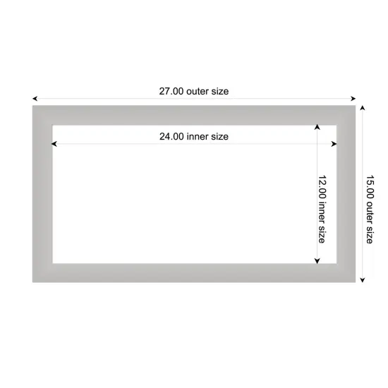 Low Luster Silver Framed Dry Erase Magnetic Board {4}